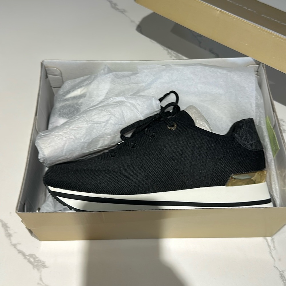 Nib Mk Signature Shoes-Blk And Gold - image 1